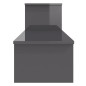 vidaXL Mueble para TV madera contrachapada gris brillante 180x30x43 cm vidaXL Mueble para TV madera contrachapada gris brillante 180x30x43 cm