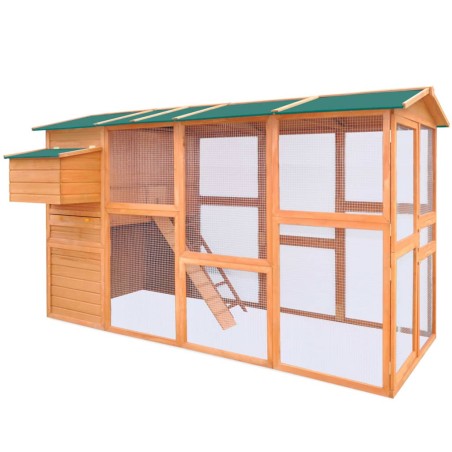 vidaXL Gallinero de madera 295x163x170 cm  