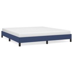 vidaXL Estructura de cama tela azul 180x200 cm