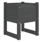 vidaXL Jardinera de madera maciza de pino gris 40x40x52,5 cm vidaXL Jardinera de madera maciza de pino gris 40x40x52,5 cm
