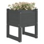 vidaXL Jardinera de madera maciza de pino gris 40x40x52,5 cm vidaXL Jardinera de madera maciza de pino gris 40x40x52,5 cm