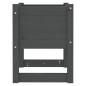 vidaXL Jardinera de madera maciza de pino gris 40x40x52,5 cm vidaXL Jardinera de madera maciza de pino gris 40x40x52,5 cm