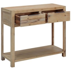 vidaXL Mesa consola de madera maciza de acacia 82x33x73 cm