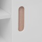 vidaXL Mueble para TV MDF blanco brillante 150x35x48,5 cm
