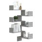 vidaXL Estanterías de esquina de pared 2 uds gris Sonoma 40x40x50 cm vidaXL Estanterías de esquina de pared 2 uds gris Sonoma 40x40x50 cm