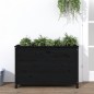 vidaXL Arriate elevado de jardín madera de pino negro 119,5x40x78 cm vidaXL Arriate elevado de jardín madera de pino negro 119,5x40x78 cm