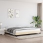 vidaXL Estructura de cama de tela color crema 200x200 cm