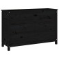 vidaXL Arriate elevado de jardín madera de pino negro 119,5x40x78 cm vidaXL Arriate elevado de jardín madera de pino negro 119,5x40x78 cm