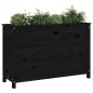 vidaXL Arriate elevado de jardín madera de pino negro 119,5x40x78 cm vidaXL Arriate elevado de jardín madera de pino negro 119,5x40x78 cm