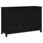 vidaXL Arriate elevado de jardín madera de pino negro 119,5x40x78 cm vidaXL Arriate elevado de jardín madera de pino negro 119,5x40x78 cm
