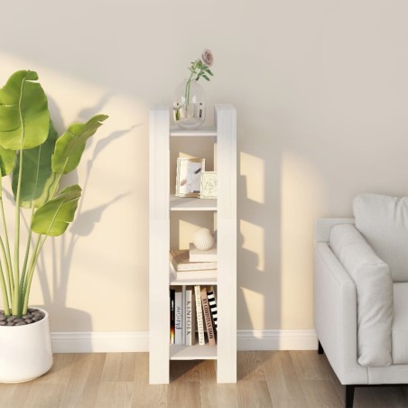 vidaXL Estantería/divisor de espacios madera pino blanco 41x35x125 cm