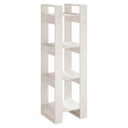 vidaXL Estantería/divisor de espacios madera pino blanco 41x35x125 cm