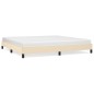vidaXL Estructura de cama de tela color crema 200x200 cm