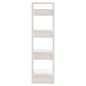 vidaXL Estantería/divisor de espacios madera pino blanco 41x35x125 cm vidaXL Estantería/divisor de espacios madera pino blanco 41x35x125 cm