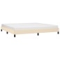 vidaXL Estructura de cama de tela color crema 200x200 cm