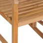 vidaXL Mecedora de madera de teca maciza marrón vidaXL Mecedora de madera de teca maciza marrón