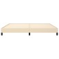 vidaXL Estructura de cama de tela color crema 200x200 cm
