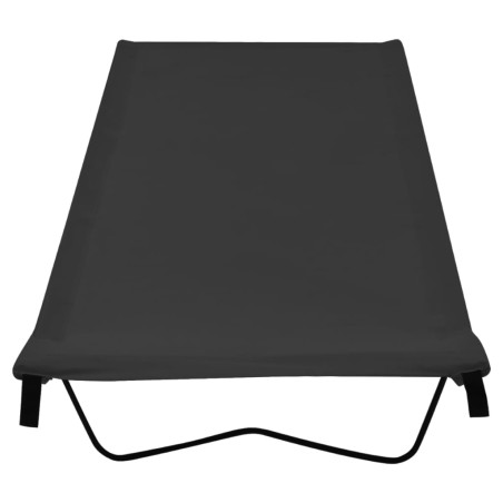vidaXL Cama de camping tela Oxford y acero negro 180x60x19 cm