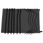 vidaXL Cama de camping tela Oxford y acero negro 180x60x19 cm vidaXL Cama de camping tela Oxford y acero negro 180x60x19 cm
