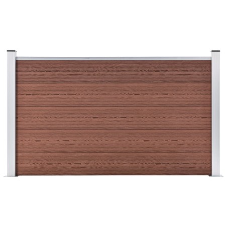 vidaXL Valla de jardín de WPC marrón 180x105 cm