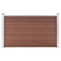 vidaXL Valla de jardín de WPC marrón 180x105 cm vidaXL Valla de jardín de WPC marrón 180x105 cm