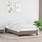 vidaXL Estructura de cama de tela gris taupe 100x200 cm vidaXL Estructura de cama de tela gris taupe 100x200 cm