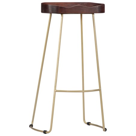 vidaXL Taburetes de cocina gavin 2 unidades madera maciza de mango