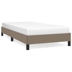 vidaXL Estructura de cama de tela gris taupe 100x200 cm