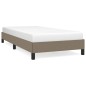 vidaXL Estructura de cama de tela gris taupe 100x200 cm vidaXL Estructura de cama de tela gris taupe 100x200 cm