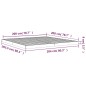 vidaXL Estructura de cama de madera maciza de pino blanco 200x200 cm vidaXL Estructura de cama de madera maciza de pino blanco 200x200 cm