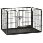 vidaXL Corral para perros cachorros acero 91,5x59x61 cm vidaXL Corral para perros cachorros acero 91,5x59x61 cm