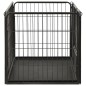 vidaXL Corral para perros cachorros acero 91,5x59x61 cm vidaXL Corral para perros cachorros acero 91,5x59x61 cm