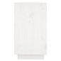 vidaXL Aparador de madera maciza de pino blanco 111x34x60 cm