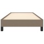 vidaXL Estructura de cama de tela gris taupe 100x200 cm vidaXL Estructura de cama de tela gris taupe 100x200 cm
