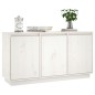 vidaXL Aparador de madera maciza de pino blanco 111x34x60 cm