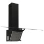 vidaXL Campana extractora pared acero y vidrio templado negro 90 cm vidaXL Campana extractora pared acero y vidrio templado negro 90 cm