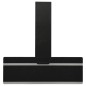 vidaXL Campana extractora pared acero y vidrio templado negro 90 cm vidaXL Campana extractora pared acero y vidrio templado negro 90 cm