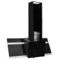 vidaXL Campana extractora pared acero y vidrio templado negro 90 cm vidaXL Campana extractora pared acero y vidrio templado negro 90 cm