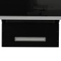 vidaXL Campana extractora pared acero y vidrio templado negro 90 cm vidaXL Campana extractora pared acero y vidrio templado negro 90 cm