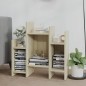vidaXL Armario auxiliar madera contrachapada roble Sonoma 60x26x60 cm