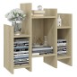 vidaXL Armario auxiliar madera contrachapada roble Sonoma 60x26x60 cm