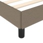 vidaXL Estructura de cama de tela gris taupe 100x200 cm vidaXL Estructura de cama de tela gris taupe 100x200 cm