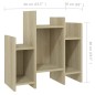 vidaXL Armario auxiliar madera contrachapada roble Sonoma 60x26x60 cm