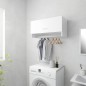 vidaXL Armario de madera contrachapada blanco brillante 70x32,5x35 cm vidaXL Armario de madera contrachapada blanco brillante 70x32,5x35 cm