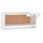 vidaXL Armario de madera contrachapada blanco brillante 70x32,5x35 cm vidaXL Armario de madera contrachapada blanco brillante 70x32,5x35 cm