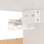 vidaXL Armario de madera contrachapada blanco brillante 70x32,5x35 cm vidaXL Armario de madera contrachapada blanco brillante 70x32,5x35 cm