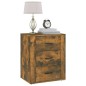 vidaXL Mesita de noche madera contrachapada roble ahumado 50x36x60 cm vidaXL Mesita de noche madera contrachapada roble ahumado 50x36x60 cm