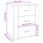 vidaXL Mesita de noche madera contrachapada roble ahumado 50x36x60 cm vidaXL Mesita de noche madera contrachapada roble ahumado 50x36x60 cm