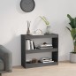vidaXL Estantería/divisor de espacios madera pino gris 80x30x71,5 cm vidaXL Estantería/divisor de espacios madera pino gris 80x30x71,5 cm
