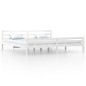 vidaXL Estructura de cama madera maciza blanco 200x200 cm
